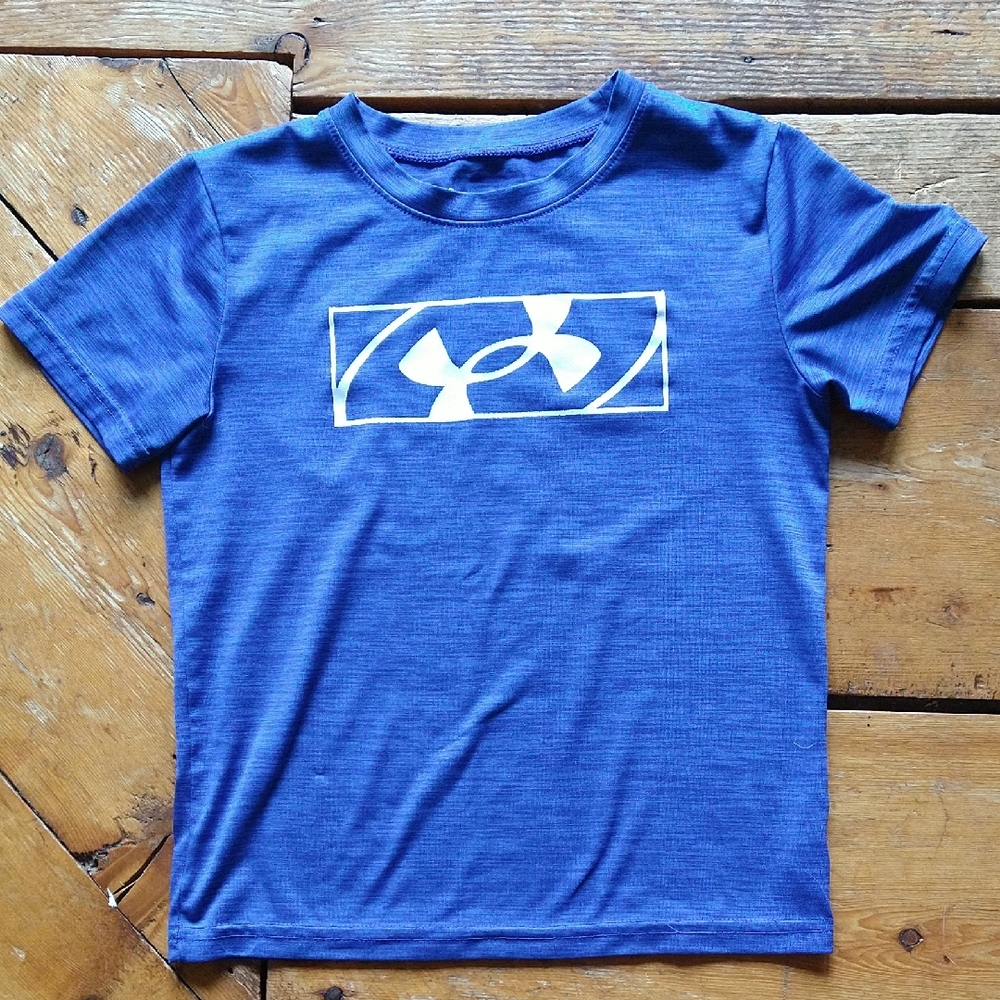 Under Armour Kids Short Sleeve Blue Tee